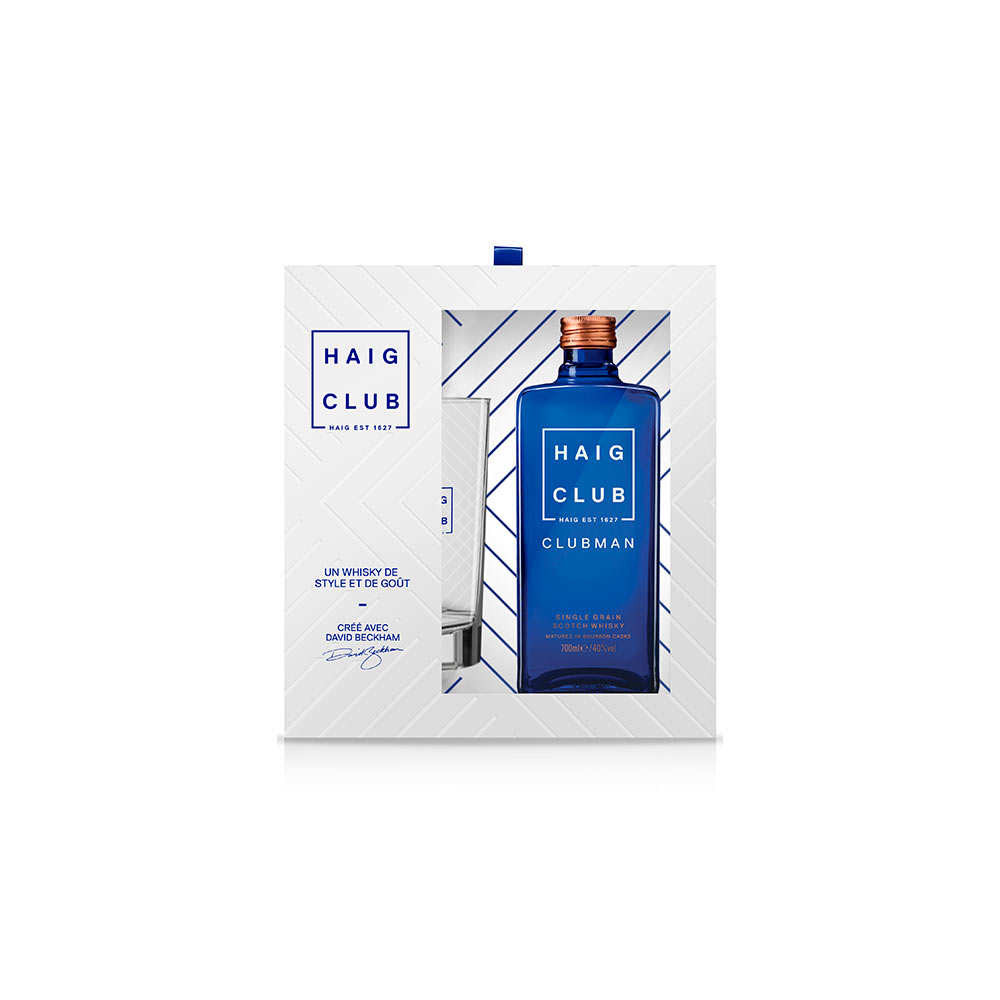 Coffret Haig Club Clubman + 1 verre Single Grain Scotch Whisky Ecosse Coffret Haig Club Clubman + 1 verre Single Grain Scotch Whisky Ecosse