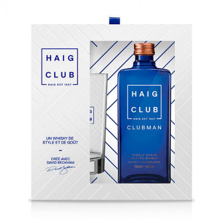Coffret Haig Club Clubman + 1 verre Single Grain Scotch Whisky Ecosse
