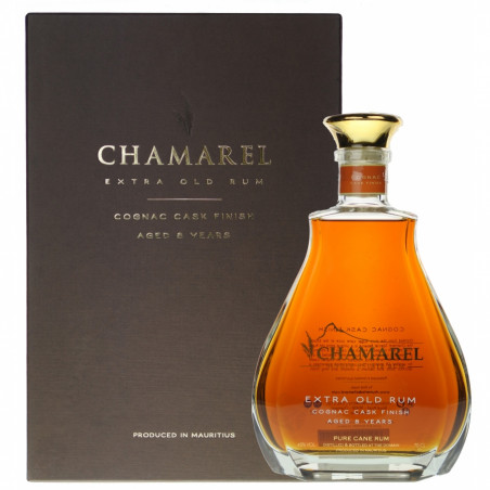 Coffret chamarel xo cognac cask finish 45° 70cl - Ile Maurice