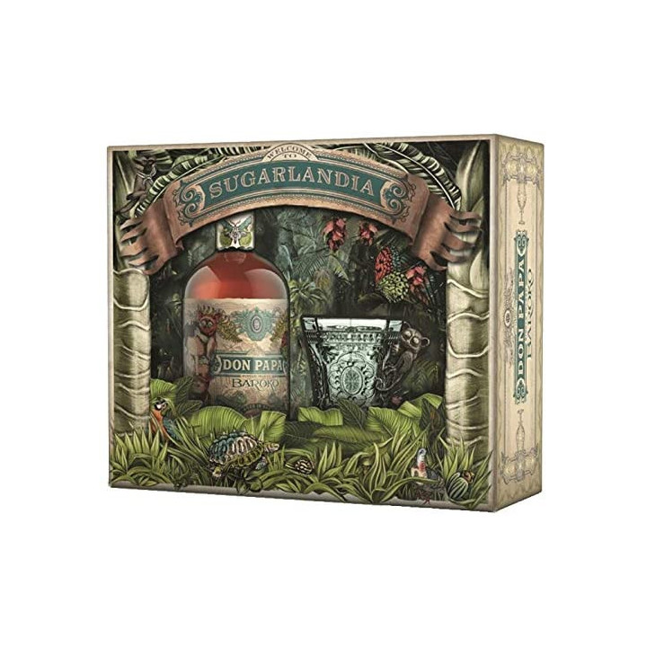 Coffret Don Papa BAROKO Rhum Sugarlandia + 1 verre 40° 70 cl Philippines