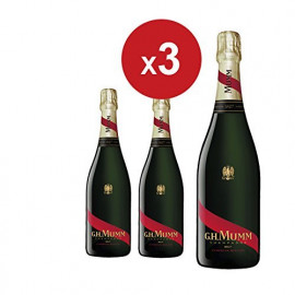 Champagne Cordon Rouge Brut - GH MUMM par 3x75cl