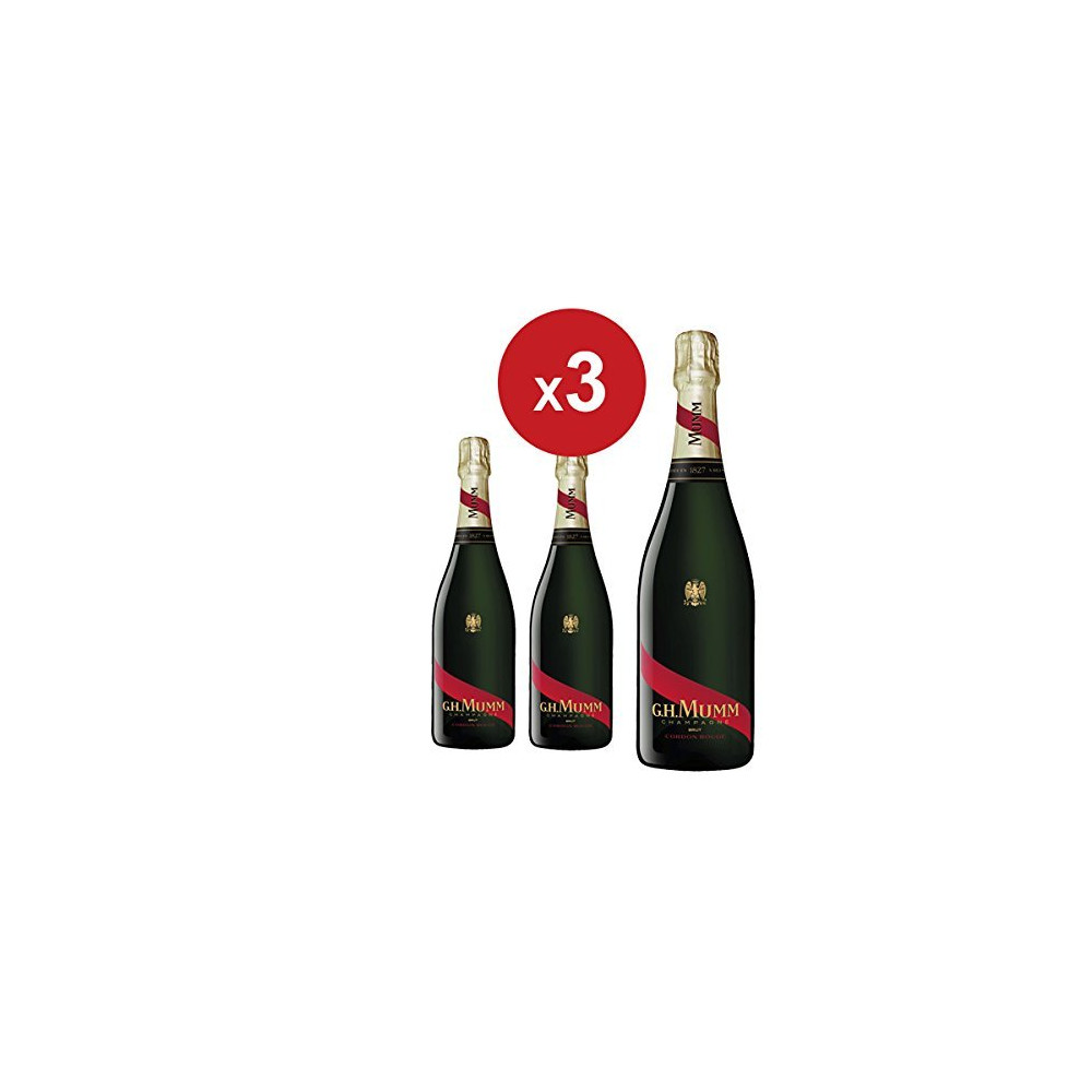 Champagne Cordon Rouge Brut - GH MUMM par 3x75cl