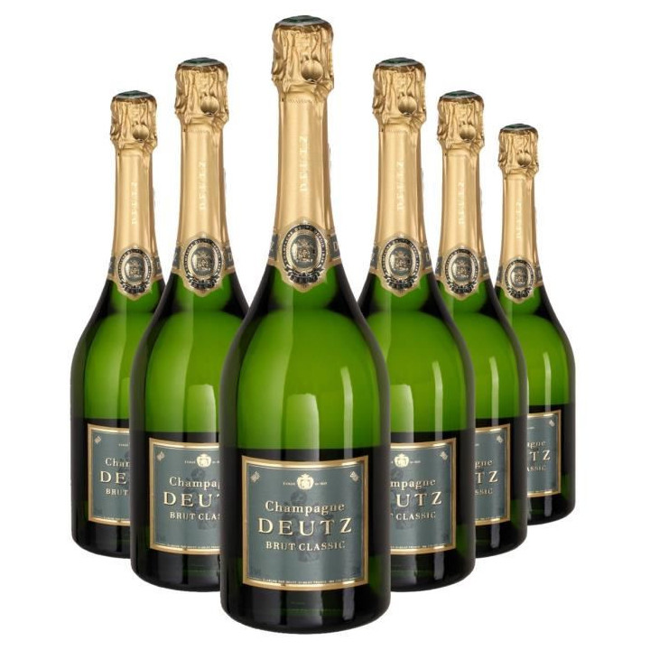 6x75 cl Champagne Brut Classic étui  - DEUTZ