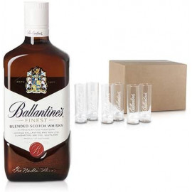 Kit Whisky Ballantine's Finest (70cl) + 6 verres