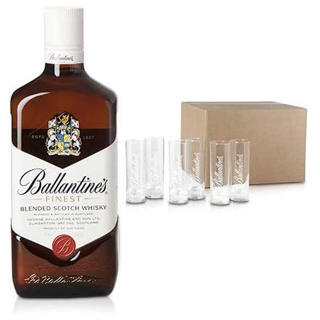 Kit Whisky Ballantine's Finest (70cl) + 6 verres