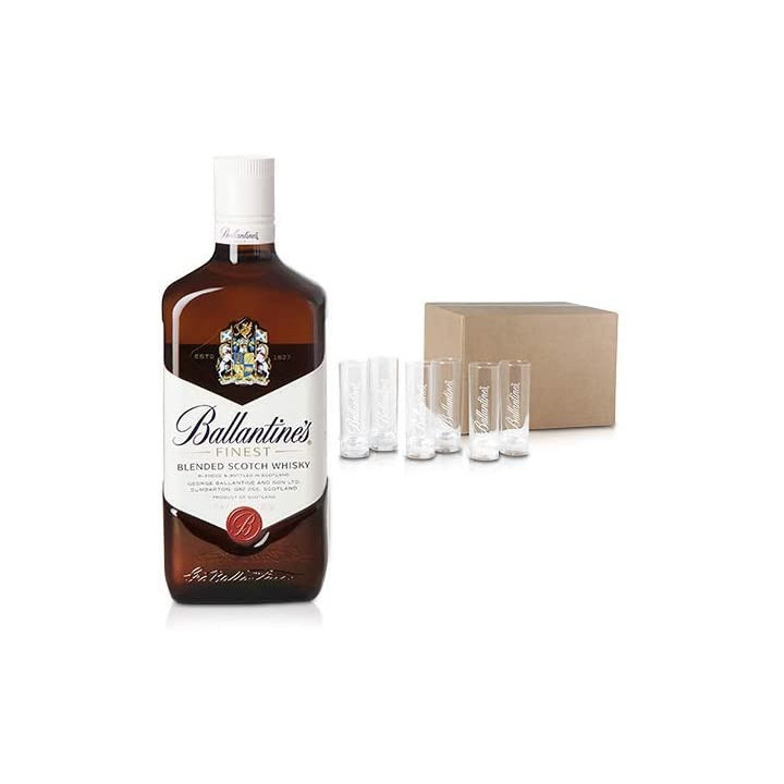 Kit Whisky Ballantine's Finest (70cl) + 6 verres