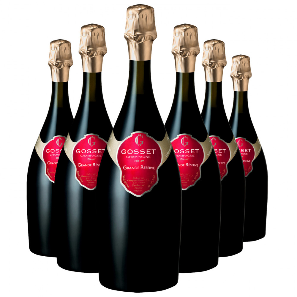 6x75 cl Grande Réserve - Champagne GOSSET