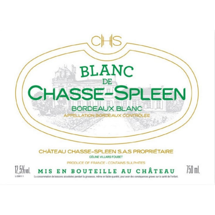 Blanc de Chasse-Spleen 2019 Bordeaux