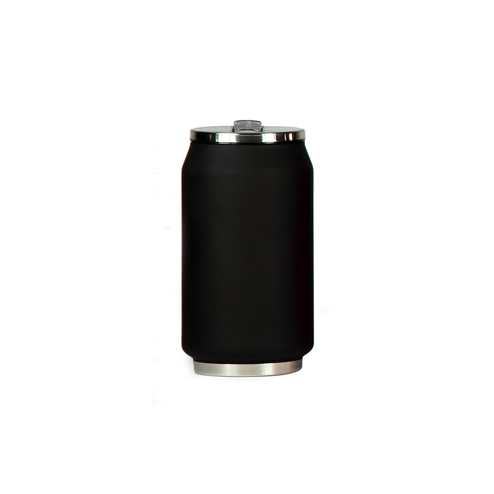 Canette Isotherme 280 ml en Inox noir - YOKO DESIGN