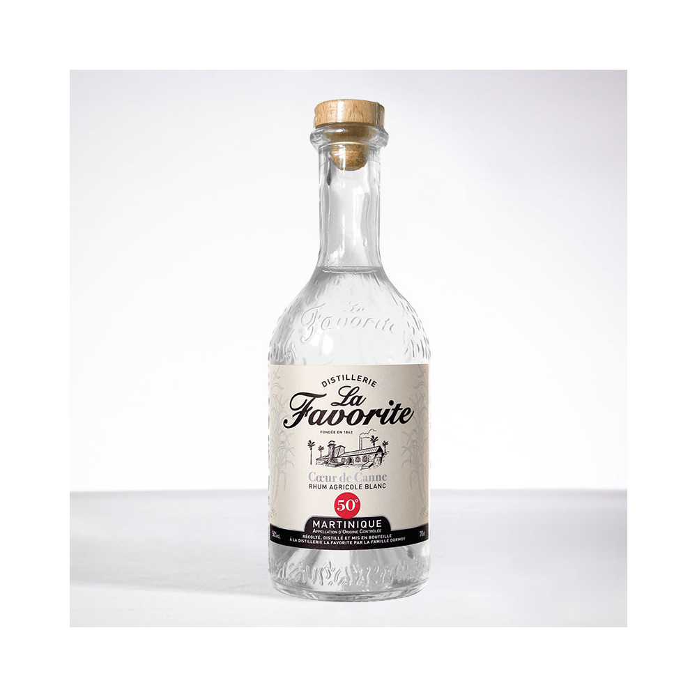 Rhum Blanc La Favorite Coeur de canne 50 ° 70 cl  - LA FAVORITE