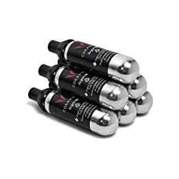 Coravin Gaz Argon - Capsules en Acier Inoxydable - Pack de 6