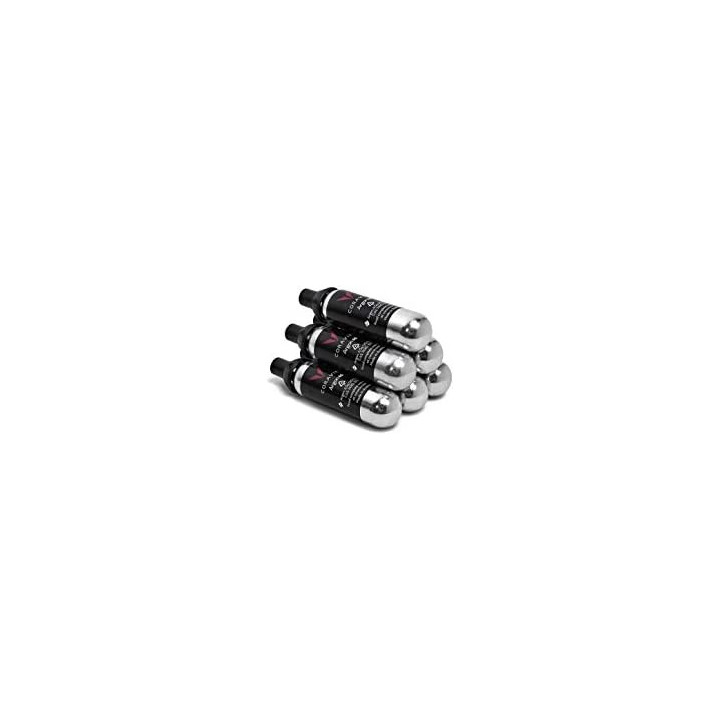 Coravin Gaz Argon - Capsules en Acier Inoxydable - Pack de 6