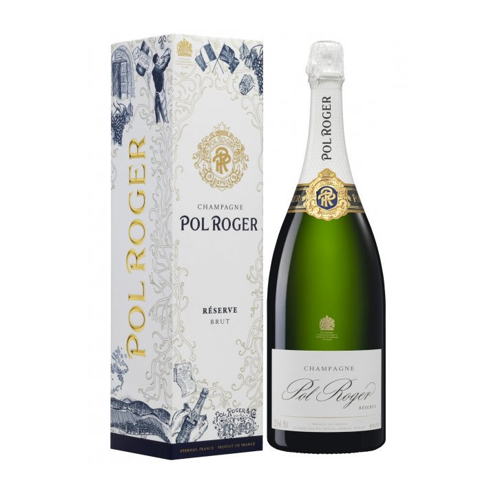 Magnum Champagne POL ROGER BRUT RESERVE sous Etui