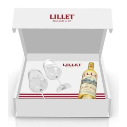Coffret Lillet Blanc 75cl + 2 verres