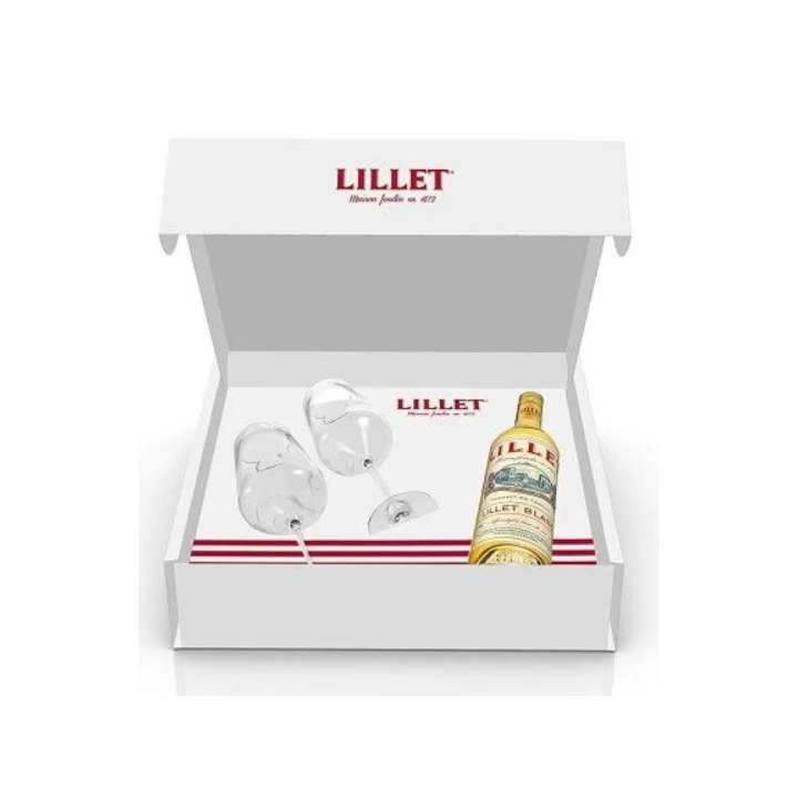 Coffret Lillet Blanc 75cl + 2 verres