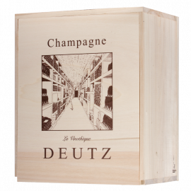 Caisse Bois Champagne DEUTZ Brut Classic - 6 x 75 cl