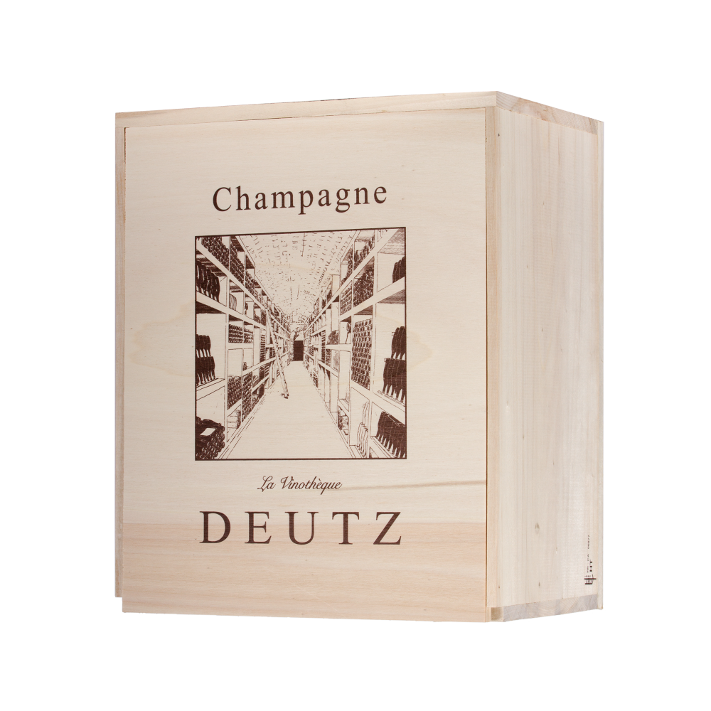 Caisse Bois Champagne DEUTZ Brut Classic - 6 x 75 cl