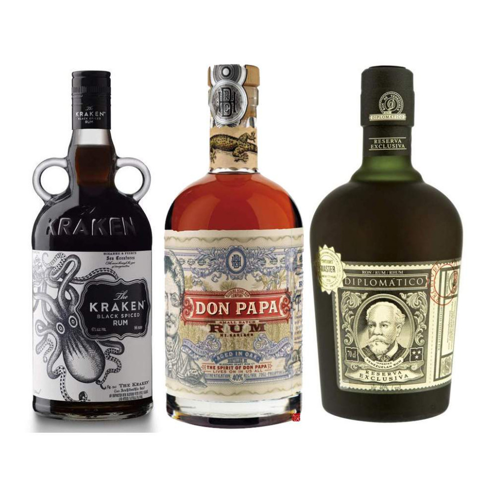 Cave Rhum DON PAPA 7 ans - Diplomatico Réserva - Kraken