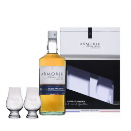 ARMORIK Double Maturation Bio Coffret 2 Verres - Single Malt Whisky - France