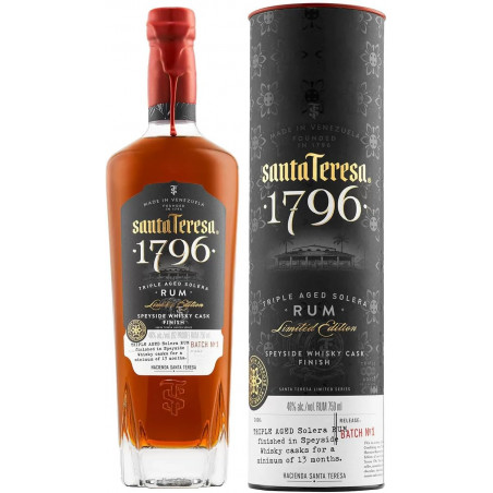 Santa Teresa Rhum 1796 Speyside Cask Ron 46° Canister - Vénézuela