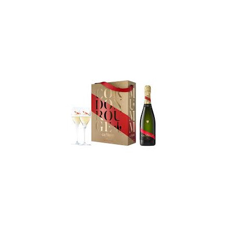 Coffret Cordon Rouge Brut + 2 verres