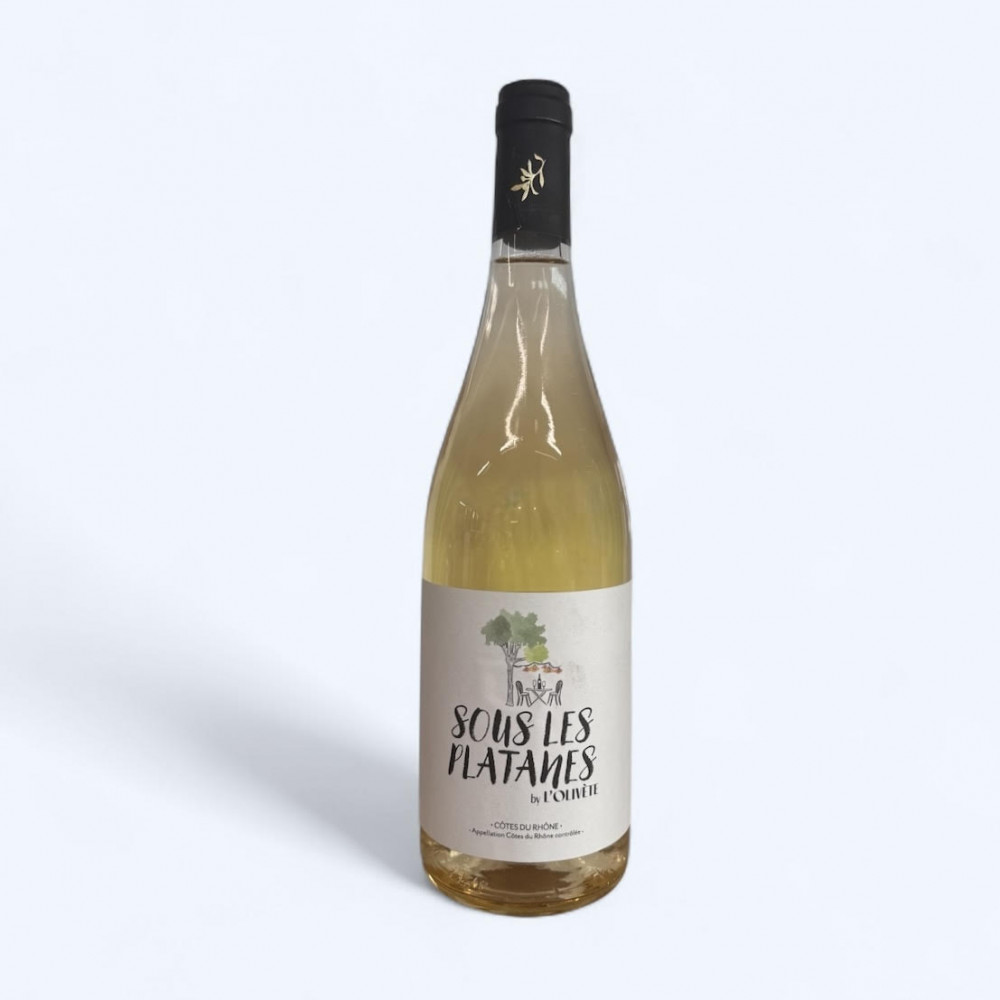 Côte du Rhône Blanc cuvée sous les Platanes - Château l'Olivete