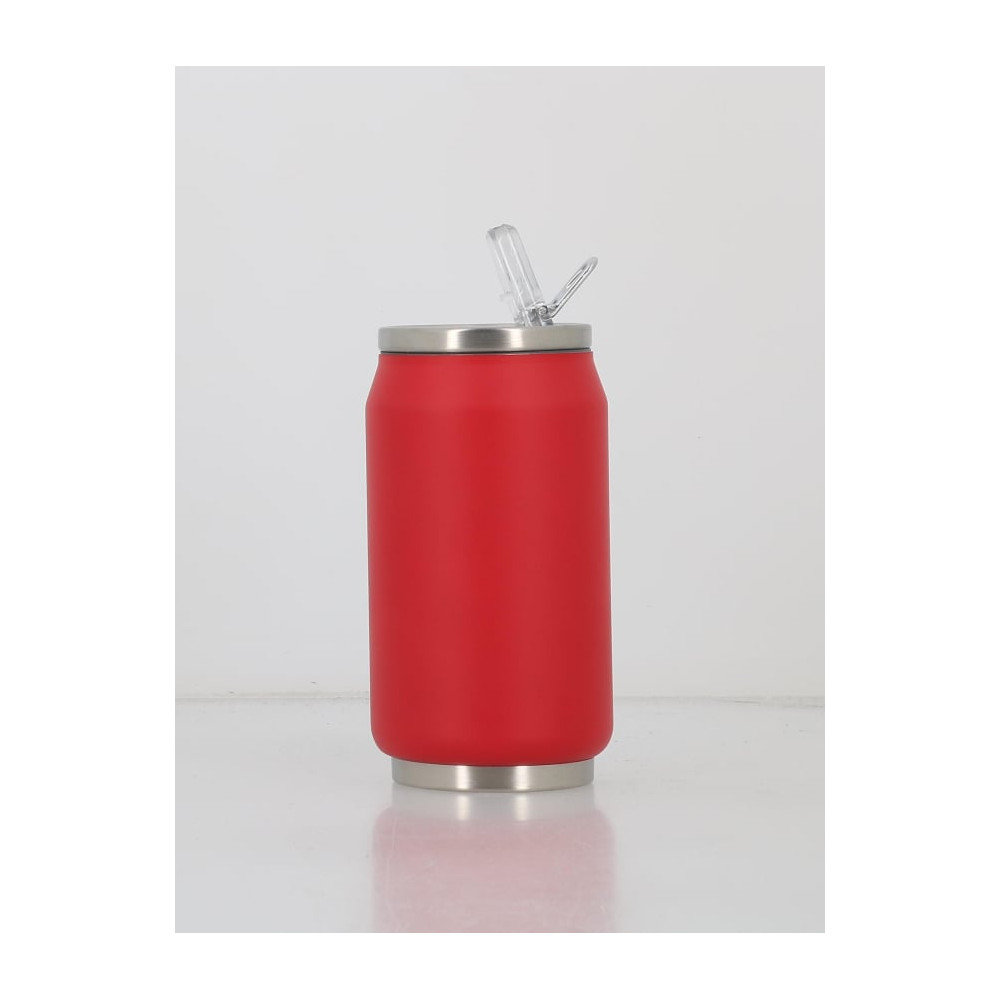 Canette Isotherme 280 ml en Inox rouge - YOKO DESIGN