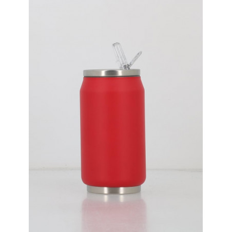 Canette Isotherme 280 ml en Inox rouge - YOKO DESIGN