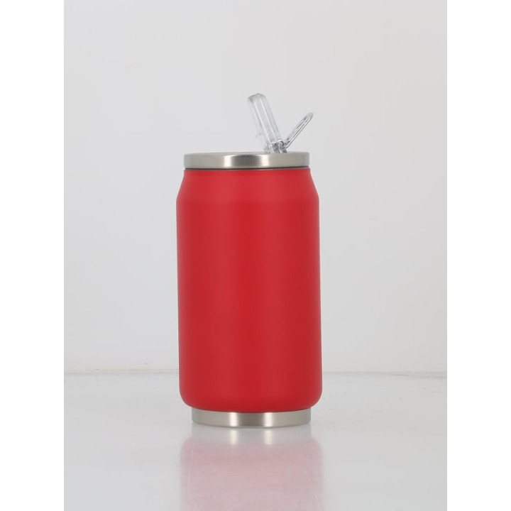 Canette Isotherme 280 ml en Inox rouge - YOKO DESIGN