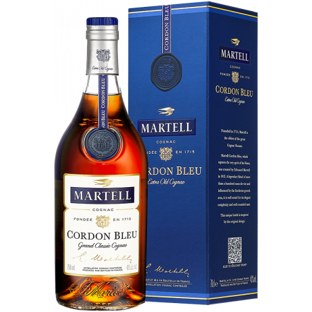 Cognac Martell Cordon Bleu - en Etui 70 cl 43%