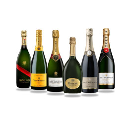 Cave découverte 6 bouteilles de champagnes Grandes Maisons