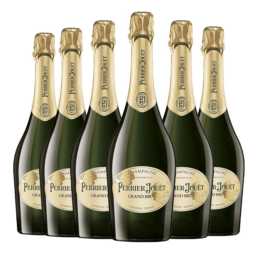6 Perrier Jouët Grand Brut - Champagne 6x75cl 6 Perrier Jouët Grand Brut - Champagne 6x75cl