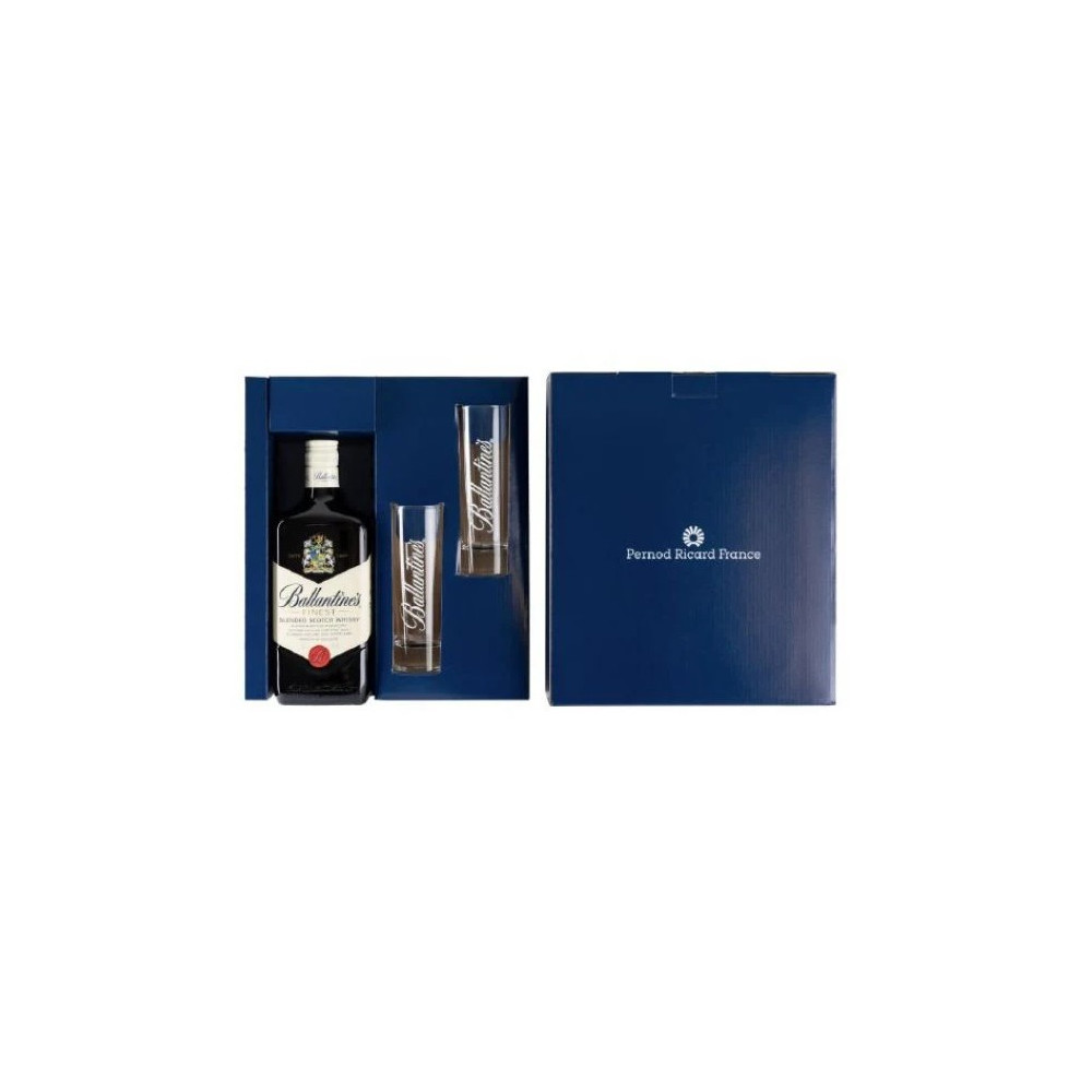 Coffret Ballantine's finest 70cl + 2 verres
