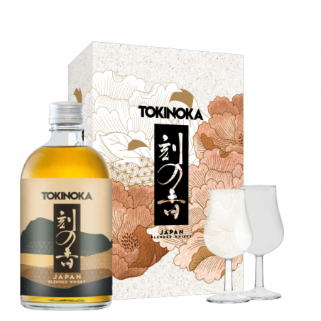 Coffret TOKINOKA Whisky Blend 50cl + 2 verres - Japon