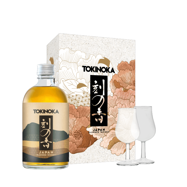 Coffret TOKINOKA Whisky Blend 50cl + 2 verres - Japon