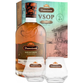 Coffret Damoiseau VSOP 2 verres -42° 70cl