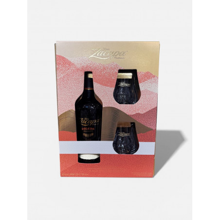 ZACAPA Edicion NEGRA Rhum Coffret + 2 VERRES Guatemala