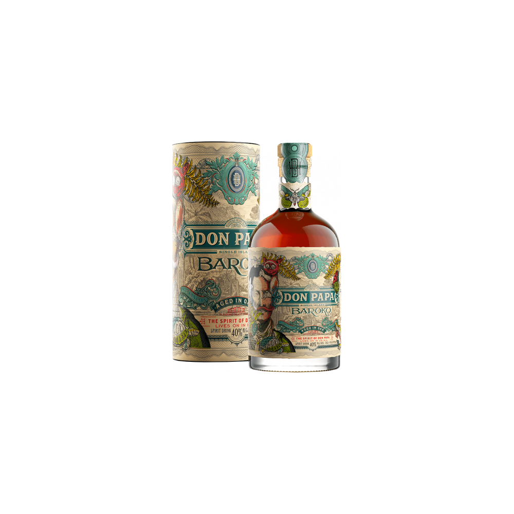 Rhum Don Papa Baroko TUBE 40° - 70 cl - Philipines