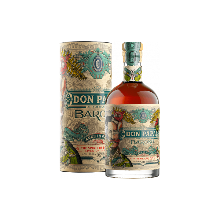 Rhum Don Papa Baroko TUBE 40° - 70 cl - Philipines