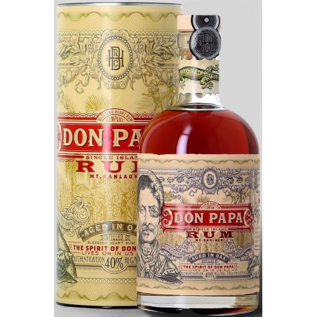 Rhum Don Papa 7 ans sous étui 40° 70cl - Philipines
