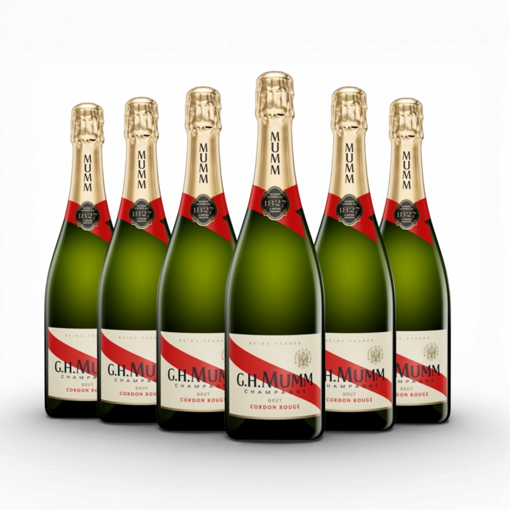 Champagne Cordon Rouge Brut  sous étui -  GH MUMM par 6x75cl