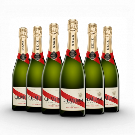 Champagne Cordon Rouge Brut  sous étui -  GH MUMM par 6x75cl