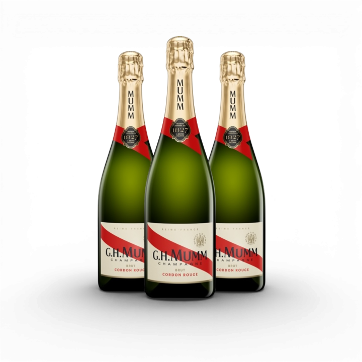 Champagne Cordon Rouge Brut - GH MUMM par 3x75cl