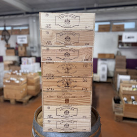 Caisses Bois plates 6 bouteilles VIDE - 8€ la pièce.