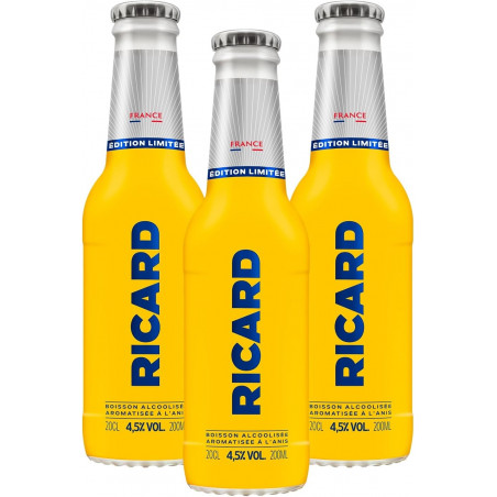 Ricard Bouteille 4.5%, Pack de 3x 20cl