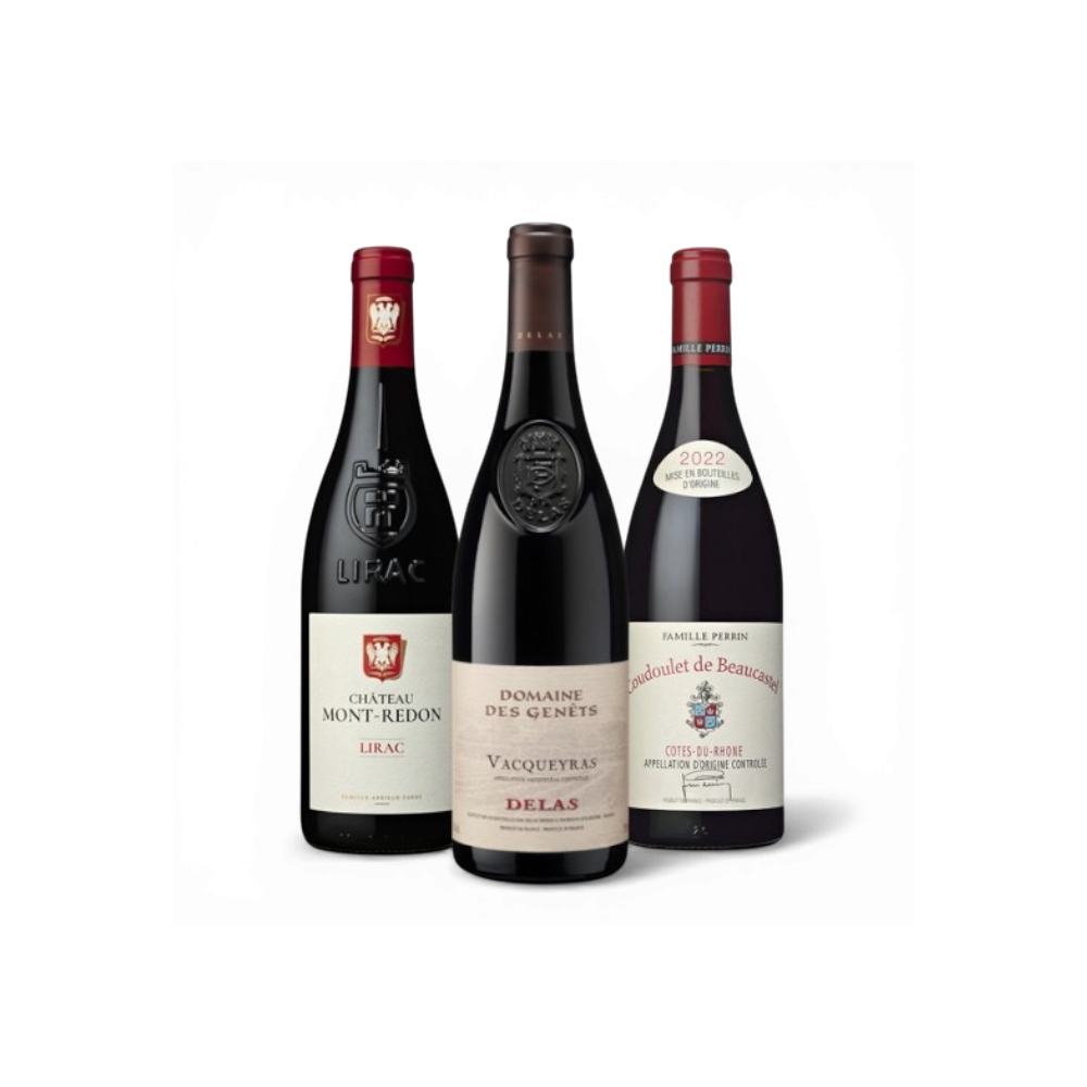 Cave Côte du Rhône  COUDOULET de Beaucastel 16€ - VACQUEYRAS DELAS   LIRAC  12
