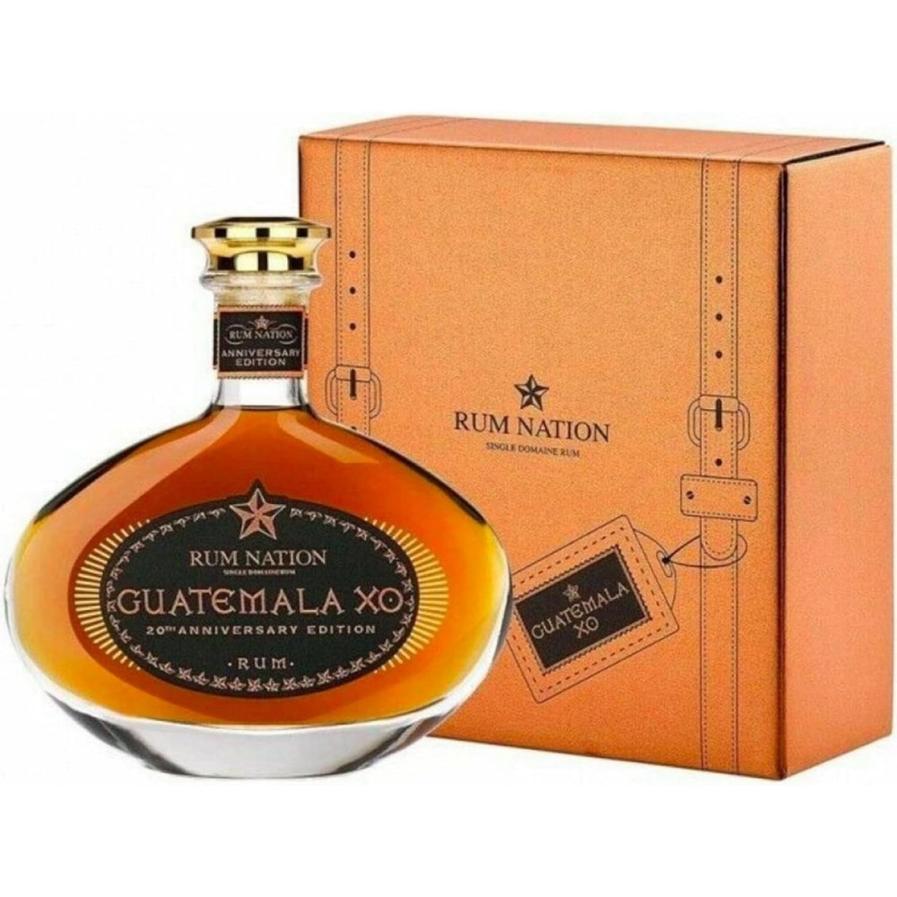 RUM NATION - Rhum Vieux Ambré - XO 20th Anniversary Decanter - Guatemala