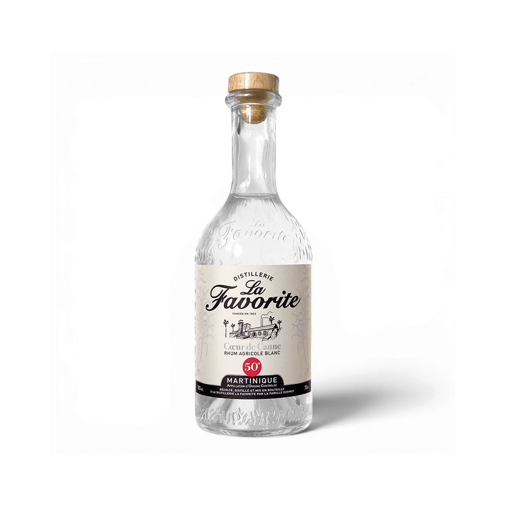 Rhum Blanc La Favorite Coeur de canne 50 ° 70 cl  - LA FAVORITE