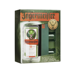 Coffret JAGERMEISTER mini metre 3 shots + 1 bouteille  - Allemagne - 70cl - Le Verre Canaille.com